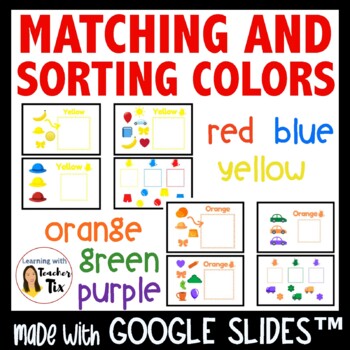Preview of Matching and Sorting primary & secondary colors for Google Slides™