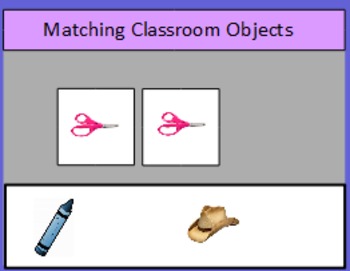 Preview of Matching classroom objects