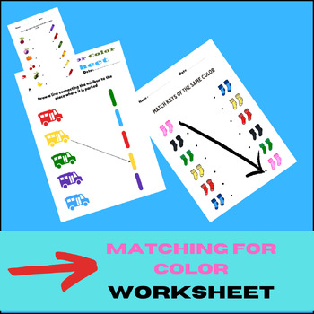 Preview of Matching for Col﻿or Worksheet