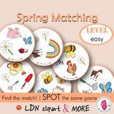 Matching game SPRING, a fun print and go Spot it/Dobble ty