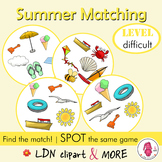 Matching game SUMMER, a fun print and go Spot it/Dobble ty