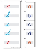 Montessori Matching lower case letters, cursive and print. A to Z