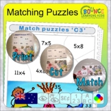 Matching puzzles AU (41 distance learning cut and play games)