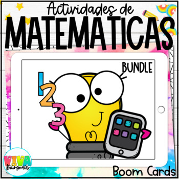 Preview of Matemáticas | Math Boom Cards™ Bundle in Spanish
