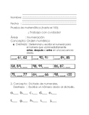 Matemática Primer Grado - Descripción Pruebas de Numeración