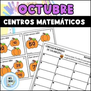 Preview of Matematica actividades Halloween, Octubre, 1st and 2nd Spanish