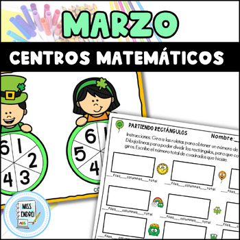 Preview of Matematica actividades ST PATRICK´S DAY, Marzo, 1st and 2nd Spanish