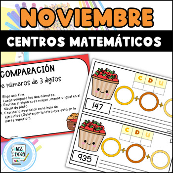 Preview of Matematica actividades Thanksgiving, Noviembre, 1st and 2nd Spanish