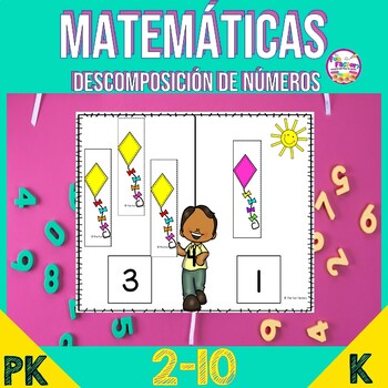 Preview of Matemáticas  Descomposición de números - Decomposing Numbers to 10