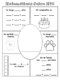 Back to School Math about Me - Spanish