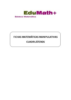 Preview of Matemáticas manipulativas: cuadriláteros con palillos -Distance Learning