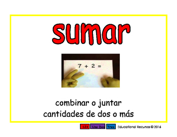 Preview of Matematicas por primaria espanol 2-way rojo