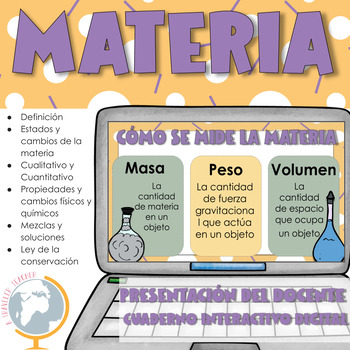 Preview of Materia cuaderno interactivo digital