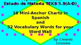 Materia y Energia TEKS 5.5 A-D Spanish Matter and Energy