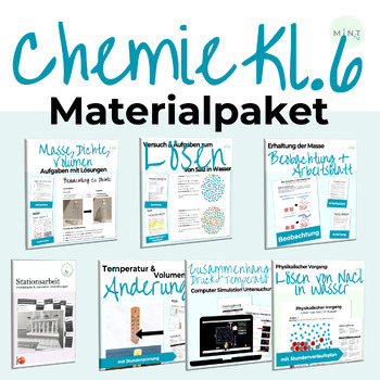 Preview of Materialpaket Chemie Klasse 6