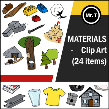 Materials - Clip Art by Mr T's Clip Art | TPT