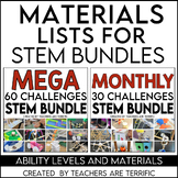 Materials Lists for Large Bundles