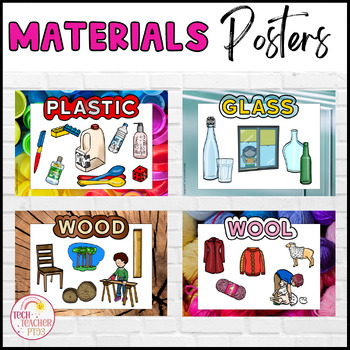 Materials Posters by Tech Teacher Pto3 | TPT