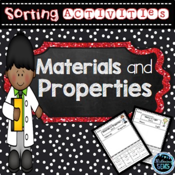 Preview of Materials and Properties Worksheets & Printables