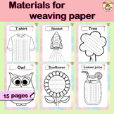 Materials for weaving paper