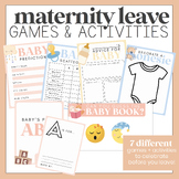 Maternity Leave Activities - Pregnant Teacher - Class Baby