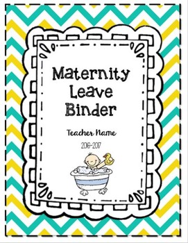 Preview of Maternity & Extended Leave Binder EDITABLE