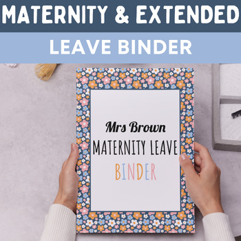 Preview of Maternity Leave Binder Long Term Sub Binder  Editable Powerpoint Google Slides