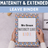 Maternity Leave Binder Long Term Sub Binder  Editable Powe
