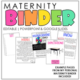 Maternity Leave & Extended Leave Binder | Editable in Powe