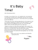 Maternity Leave Letter for Parents