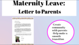 Maternity Leave: Letter to Parents and Guardians