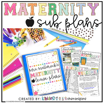 Preview of Maternity Leave | Substitute Binder | EDITABLE