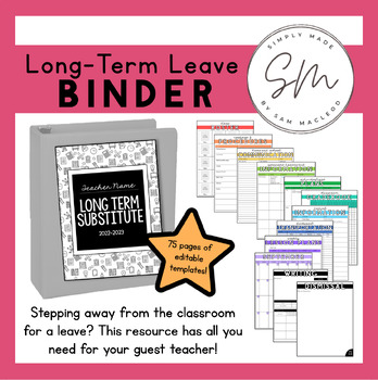 Preview of Maternity or Long Term Leave Substitute Binder