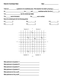 Preview of Math 1 Unit 2 Note Taking Guides