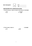 Math 10 Condensed Final Exam (Includes FULL SOLUTIONS)