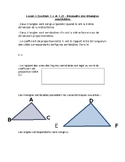 Math 10- Les propriétés des triangles semblables