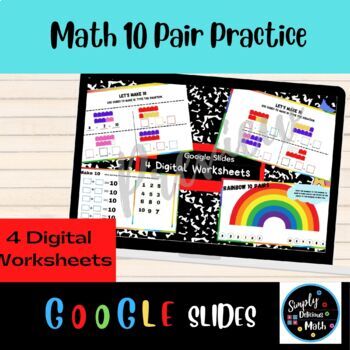 Preview of Math 10 Pair Practice Digital Resource