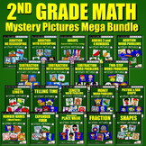 Fun Math Challenge 2nd Grade Mystery Pictures For Review H