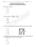 Math 3/Algebra 2 End of Course (EOC) Practice Test with An