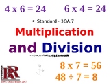 3rd grade, Math - 3OA.7 - PPT.