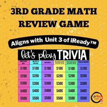 Preview of Math: 3rd Grade Unit 3 Review - Aligns with iReady™ Unit 3