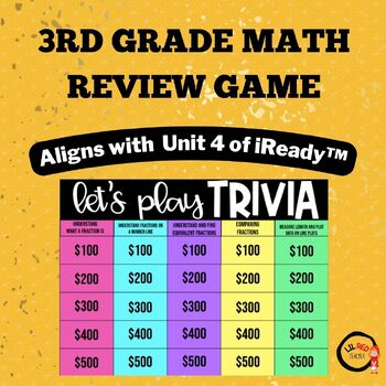 Preview of Math: 3rd Grade Unit 4 Review - Aligns with iReady™ Unit 4