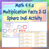Math 4.4.a Combination Multiplication Facts 2-12 Sphero In