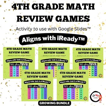 Preview of Math: 4th Grade Review - Aligns with iReady™ Units 1-5