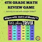 Math: 4th Grade Unit 1 Review - Aligns with iReady™ Unit 1