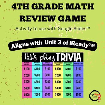 Preview of Math: 4th Grade Unit 3 Review - Aligns with iReady™ Unit 3