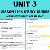 Math: 4th Grade Unit 3 Study Guides (Lessons 11-16) - Alig