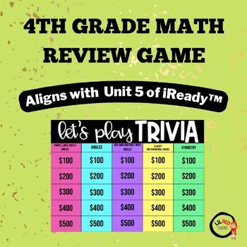 Preview of Math: 4th Grade Unit 5 Review - Aligns with iReady™ Unit 5