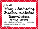 Math - 5th Grade Adding & Subtracting Fractions with Unlik