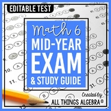 Math 6: First Semester Test (Midterm) and Study Guide
